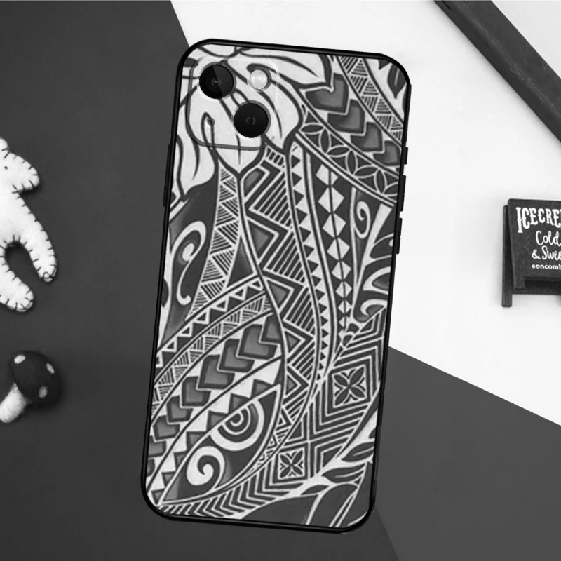 Hawaiian Ornament Case For iPhone 16 15 14 13 12 Mini 11 Pro Max X XR XS 7 8 Plus Soft Bumper Cover