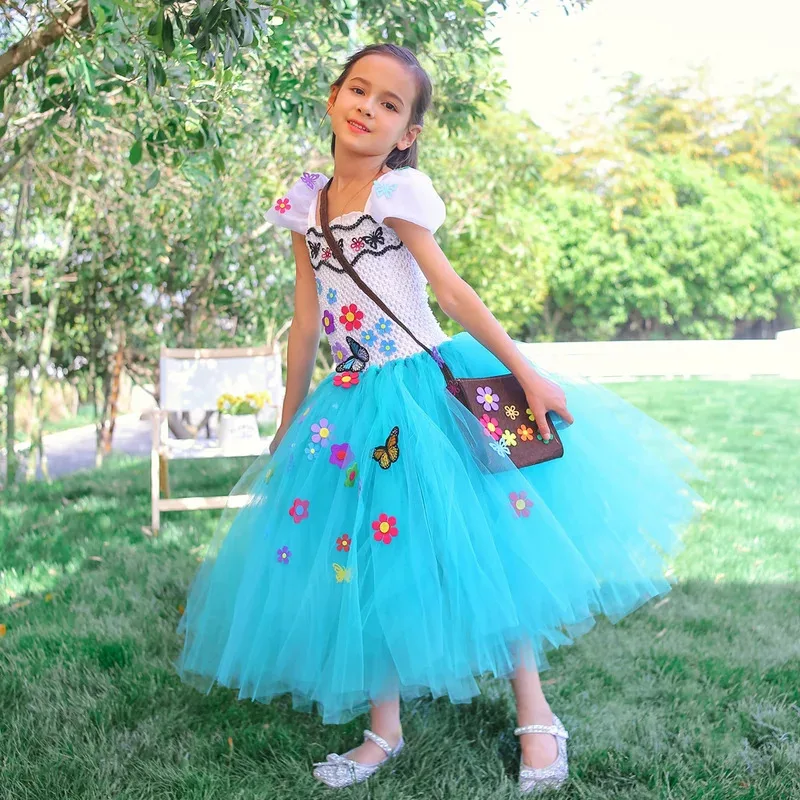 أزياء إنكانتو ميرابيل للفتيات فساتين الأميرة الجنية الطويلة المبطنة للأطفال في عيد الميلاد والهالوين توتو للحفلات