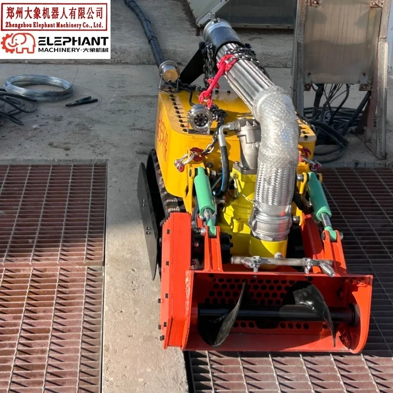 Submersible Remote Robot With Hydraulic Pump System For Sediment Cleaning Submersible Dredging Robot