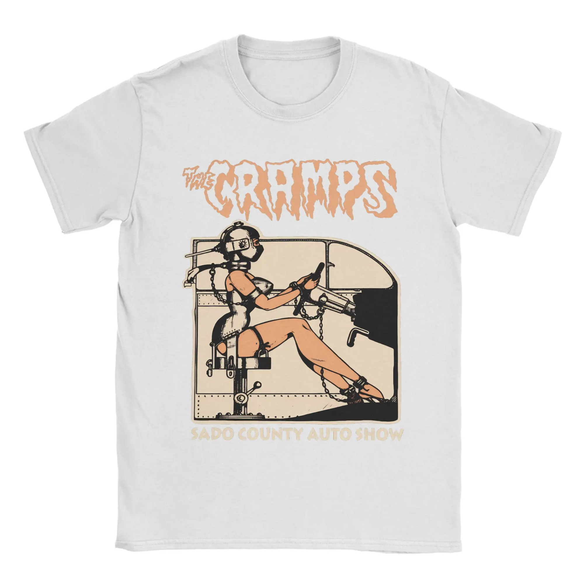 2026 Men's The Cramps Psychobilly Music T Shirt Clothes Novelty Short Sleeve Crewneck Tee Shirt Graphic Printed T-Shirts