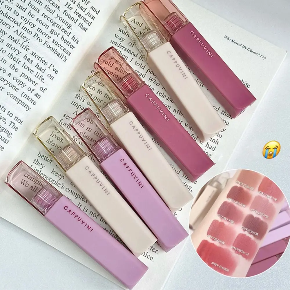 Novo 9 cores fosco lábio esmalte à prova dwaterproof água de longa duração fosco lipgloss veludo batom líquido para mulheres meninas presente