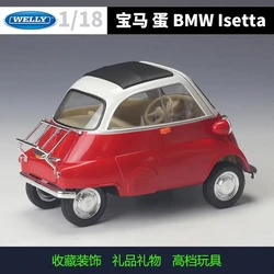 ウェリー-男の子のための合金車モデルシミュレーションおもちゃ,bmw赤,装飾,コレクションギフト,1:18,装飾