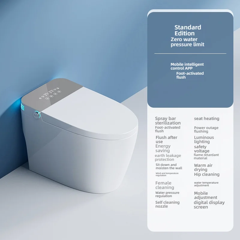 Airo Auto Sensor Flush One Piece Intelligent Wc Bidet Commode Toilet Bowl Automatic Operation Smart Toilets with Remote Control view 4