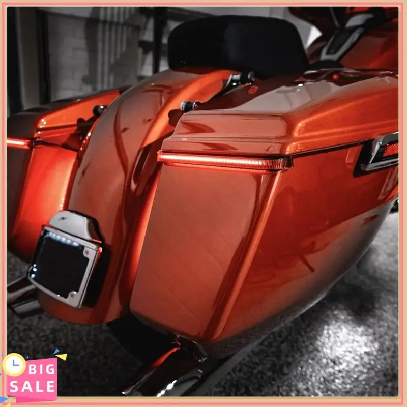 

Better-Motorcycle Tracer Rear Saddlebag LED Indicator Run Turn Brake Lights For CVO Street Glide Road Glide ST