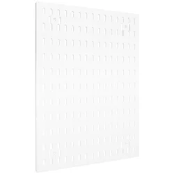 Board Office Wall Peg Rack Organizer Large White Wall Panels Craft Room Wall-mounted 41.5x29.5cm Garage Tool Kit White Plastic