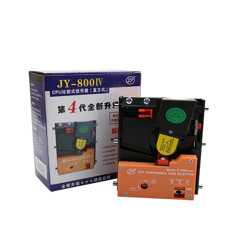 JY800 IV Top Entry Single Coin Acceptor CPU Comparable Token Selector for Retro Arcade Game Cabinet Vending Machine Mech