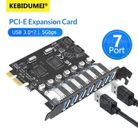 Tarjeta de expansión PCIe USB 3,0 de 4/7 puertos, adaptador Hub USB 3,0 de 5Gbps, adaptador controlador Hub PCIe USB 3,0 para Windows 11/10/8/7/XP/Linux