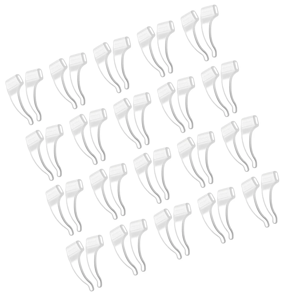 

50 Pairs from Glasses Anti-slip Cover Ear Hooks Soft Eyeglass Grips Man Retainers