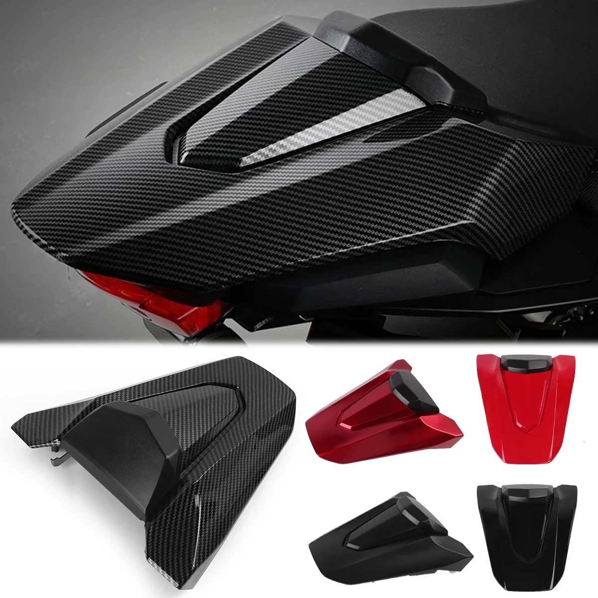 

Rear Seat Cover For Honda CBR650R CB650R 2024 Motorcycle Rear Passenger Pillion Fairing Seats Cowl CB 650R CBR 650R Parts
