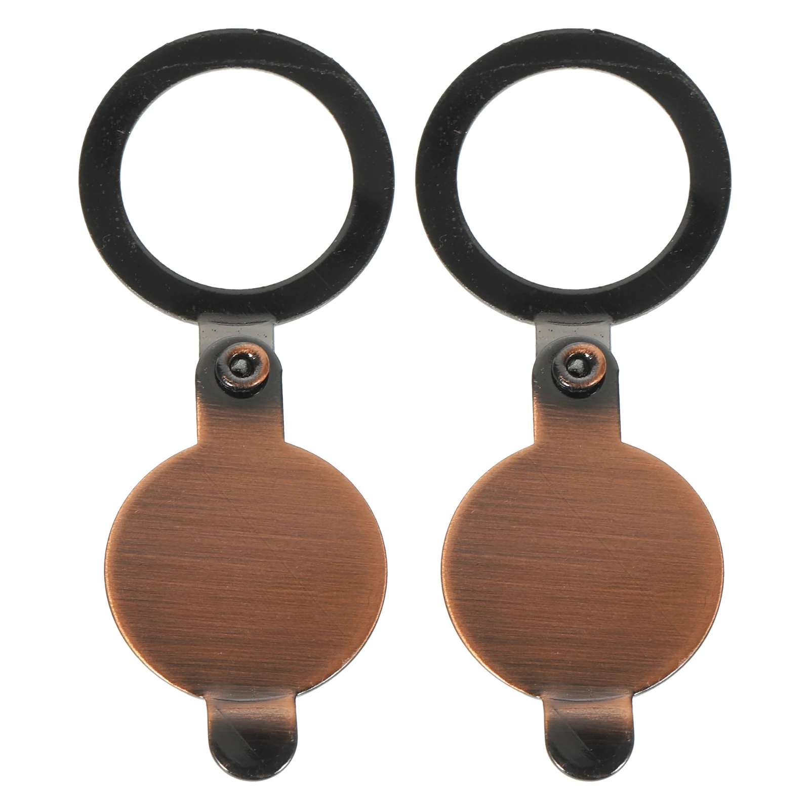 

2Pcs 16MM Red Copper Door Mirror Anti-peeping Cover Privacy Peephole Viewer Security Devices Home Office Hotel Wear