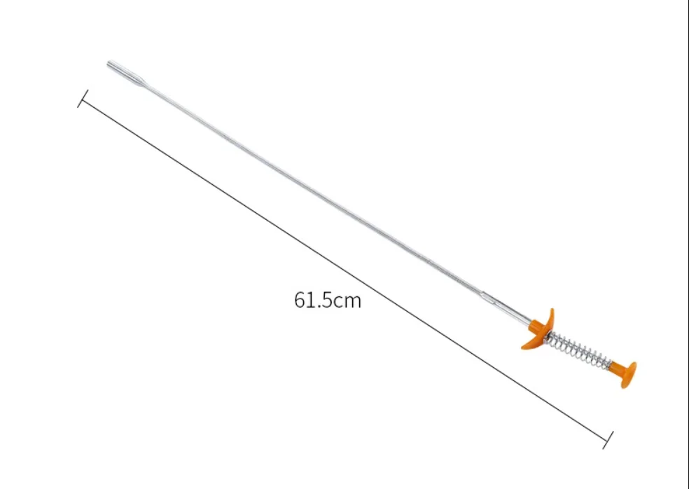 desatascador tuberias Cable de limpieza de tubería de 61,5 cm, Herramientas de limpieza de cocina, dragado de tuberías, sifón para fregadero,