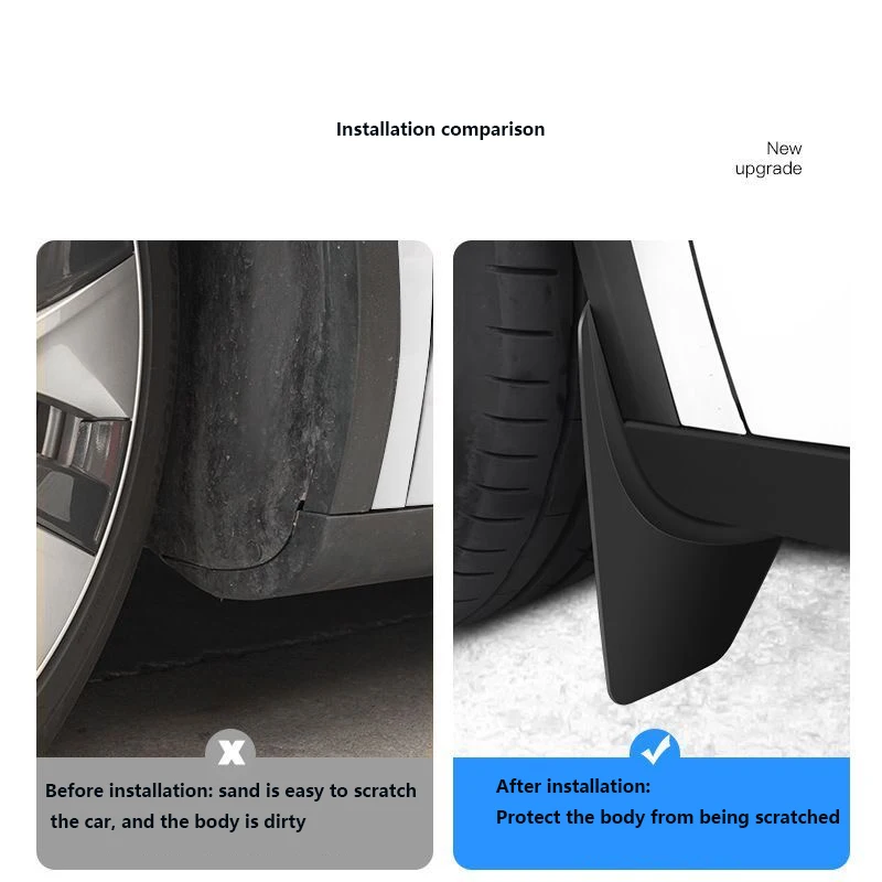 Car Mudflaps For Tesla Model 3  2017 2018 2019 2020 20211 2022 2023 Front Rear Mud Flap Splash Guards Mudguards Fender Protector