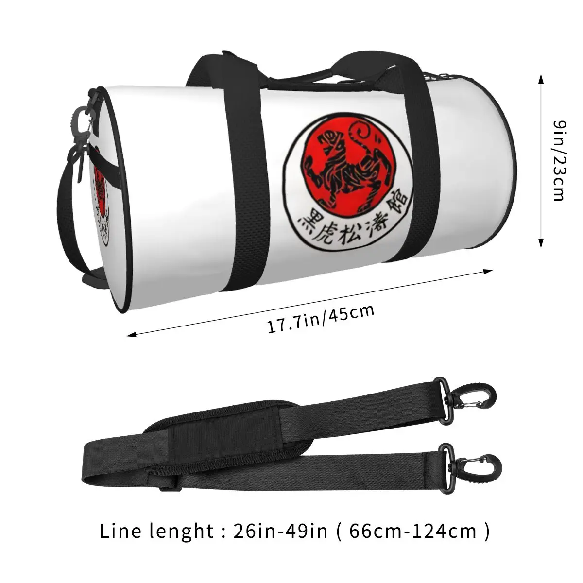 Shotokan Karate Gym Bag Portable Sports Bags with Shoes Training Custom Handbag Colorful Fitness Bag For Couple