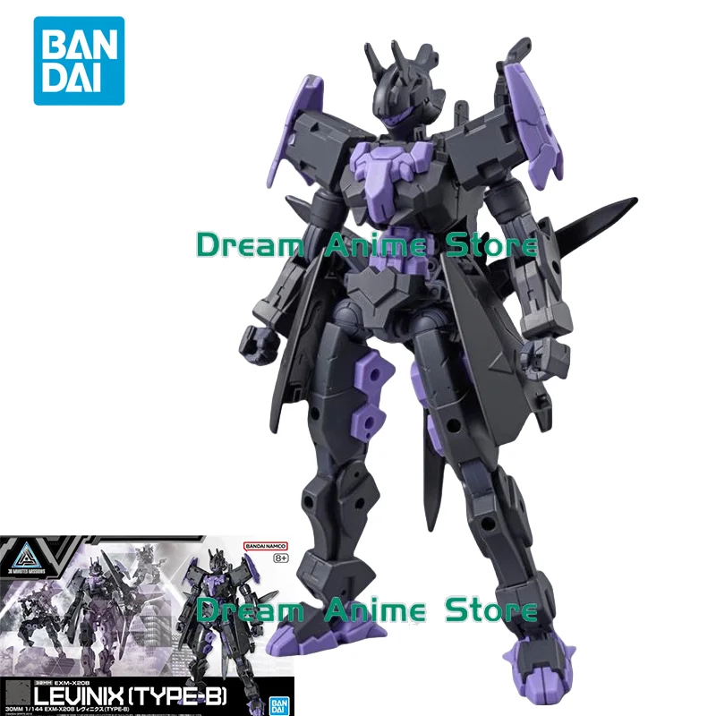 Bandai original 30mm 1/144 anime modelo EXM-X20B levinix (tipo-b) figura de ação montagem modelo brinquedos ornamentos presentes para crianças