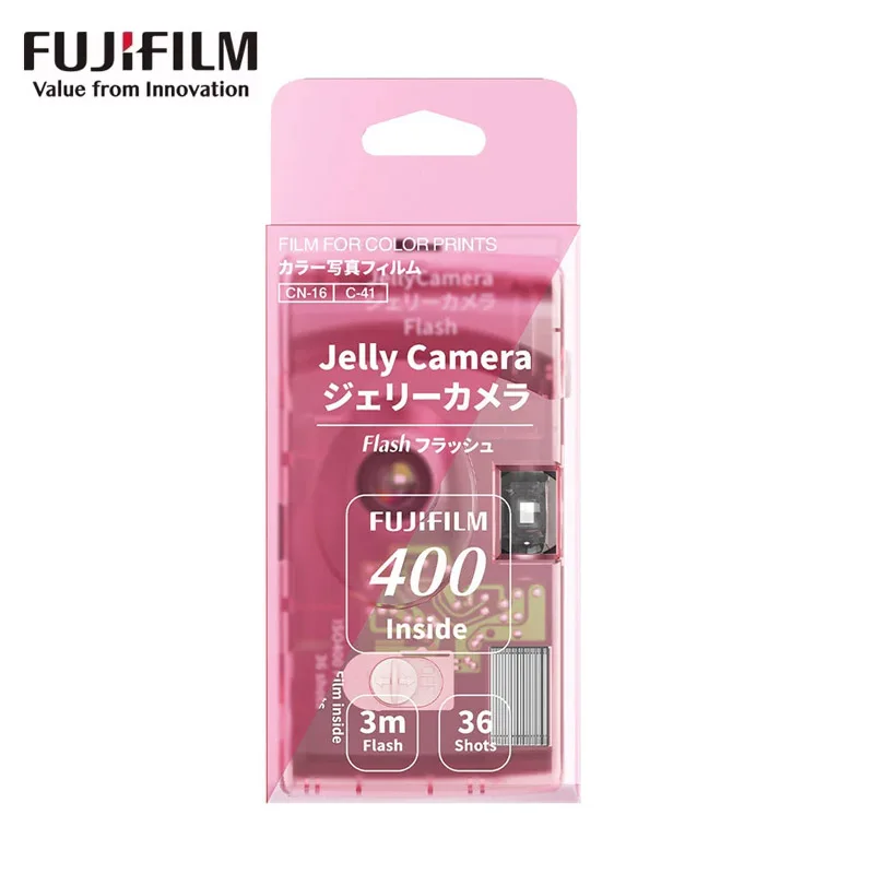 Fujifilm Jelly Disposable Film Camera Transparent ACE400 135 Film