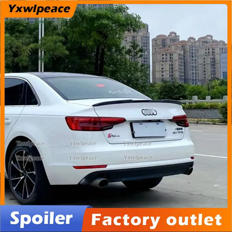 

For Audi A4 B9 Trunk Spoiler 2017 2018 2019 2020 2021 2022 High Quality ABS Plastic Primer Color Rear Trunk Lip Wing Car Styling