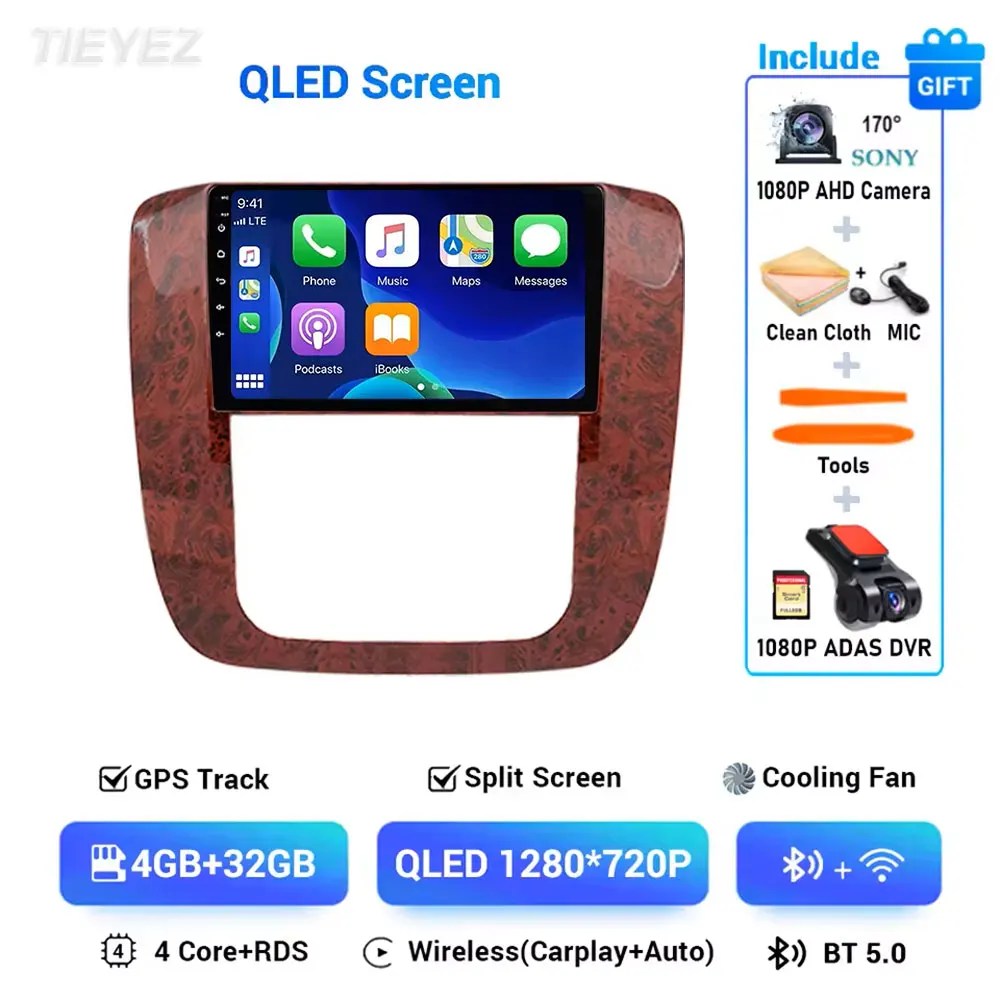 Android 15 Autoradio Voor GMC Yukon Chevrolet Tahoe Suburban 2007-2012 Navigatie GPS Auto Carplay Scherm Wifi 4G BT
