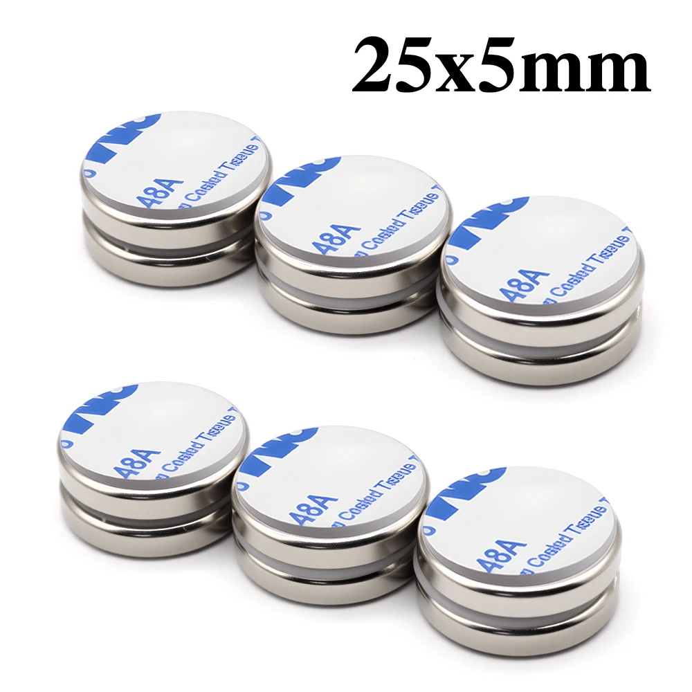 

25x5mm iman Refrigerator magnets With double-sided tape DIY Office Whiteboard Workshop