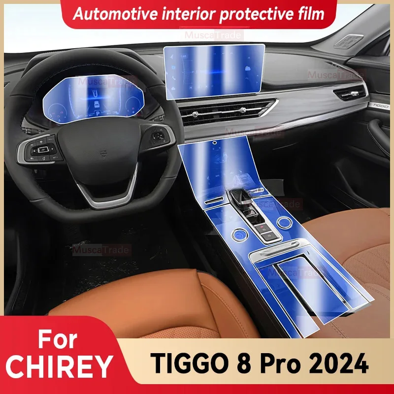 

For CHIREY TIGGO 8 Pro 2024 Car Interior Center Console Screen Protective Film Anti-scratch Repair Sticker Accessories