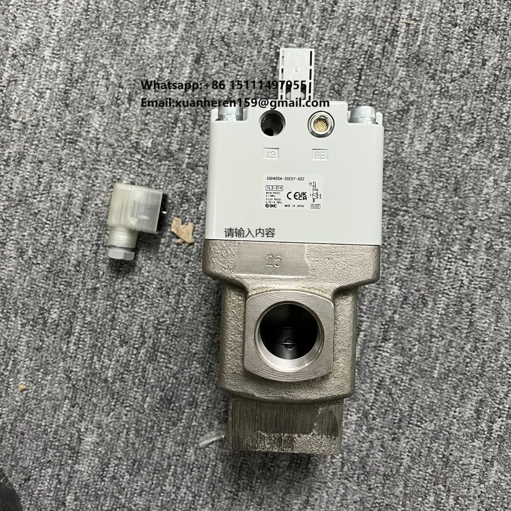 SMC Original Coolant Valve 3-Port Type External Pilot Solenoid SGH130A-30G10Y-4TZ High-pressure Coolant Valve