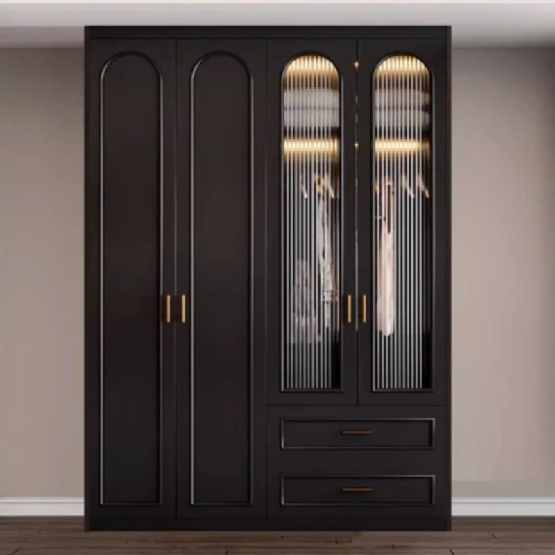 Cabinet/ Closet Double Wardrobe Home Comforter Bedroom Wardrobes Room Clothes Closet Organizer Luxury Armario De Ropa Furniture