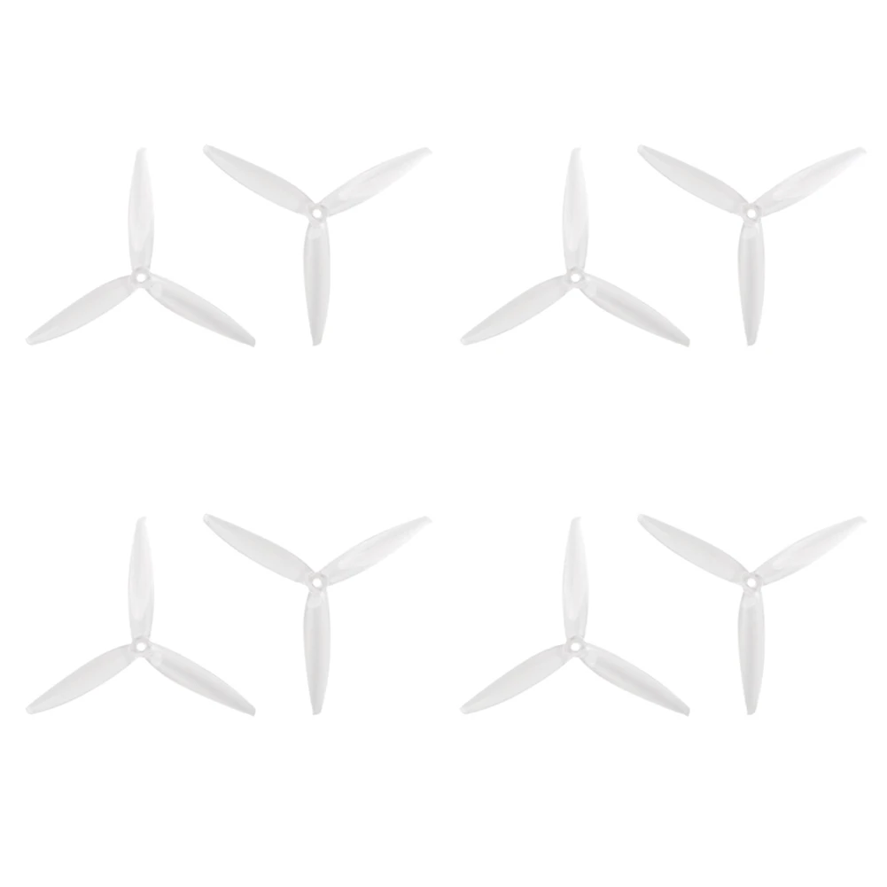 

A07I 4 Pairs 7040 7x4x3 3-Blade PC Propeller CW+CCW for RC FPV Freestyle 7inch Long Range Drones DIY Parts Transparent