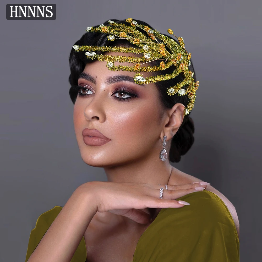 

TOPQUEEN Exquisite Bridal Wedding Hair Piece Handmade Simulation Feathers Fashionable Ladies Banquet Dancing Headdress YXA376