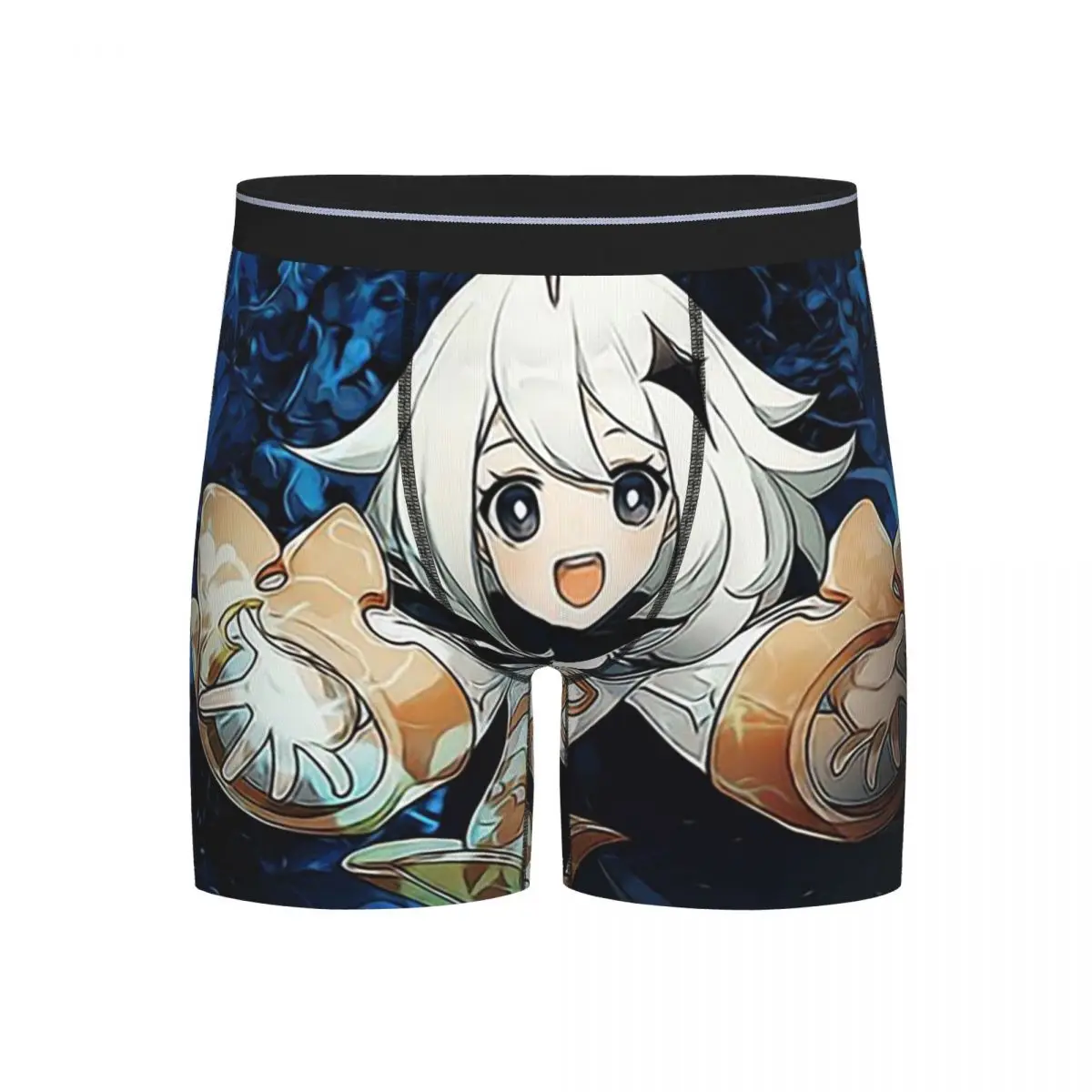 

Long Boxer Underpants Shorts Genshin Impact Warrior Panties Male Breathable Underwear for Homme Man Boyfriend Gifts