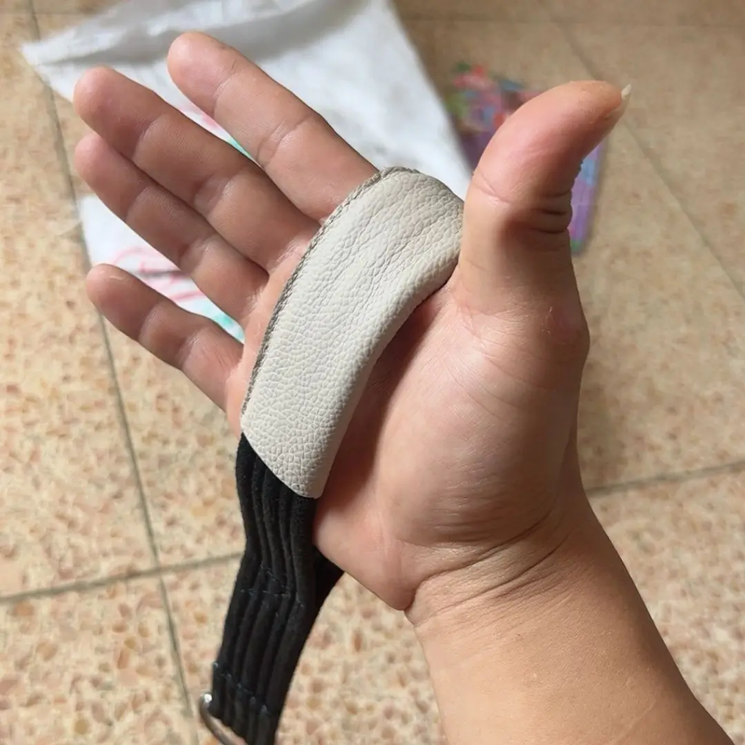 Real Genuine Leather Gym training Handle Strap Arm Wrestling Thumb Strength Brace Wrist Pronation Gripper Fitness