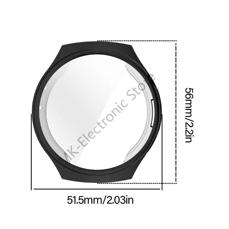 R2LF Replacement Full Coverage Bumper Shell for Watch 4 Protector Dustproof Cover