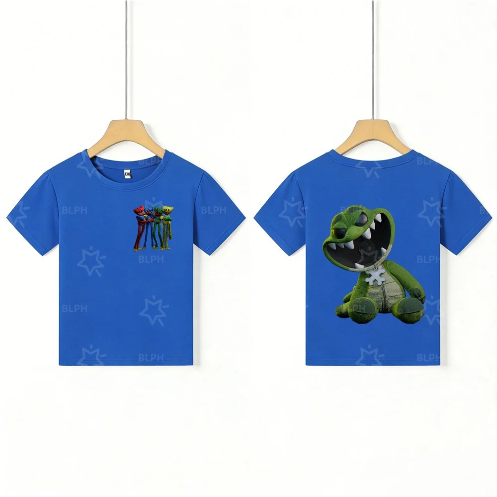 Camiseta para niños con estampado del monstruo Huggy Wuggy, elección única para niños y niñas, top informal suave y cómodo, personaje de dibujos animados de moda