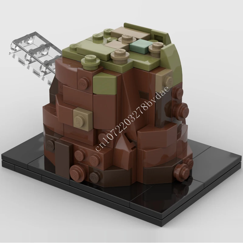 Merlin BaseMOC-modelo de batalla espacial, arquitectura de bloques de construcción, modelo educativo DIY, colección definitiva, regalos de navidad