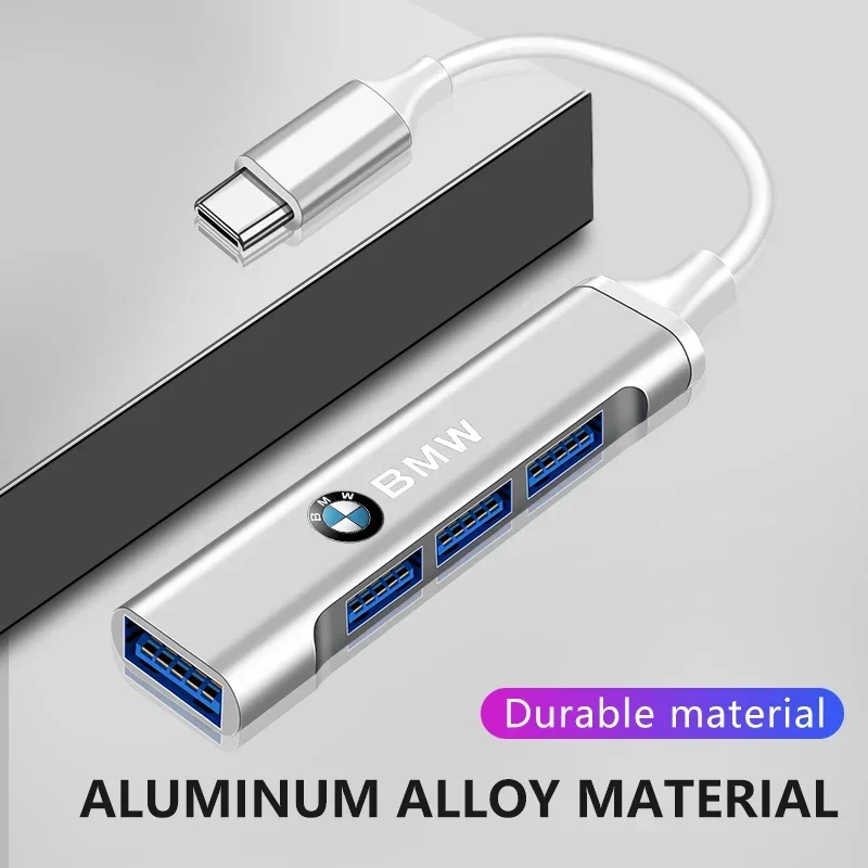 1 шт. USB-адаптер Type-C Turn USB-разпортовый концентратор-распределитель для BMW M4 M8 5 серии E39 E60 E61 F10 F11 F07 G30 G31 G15 Z4 E89