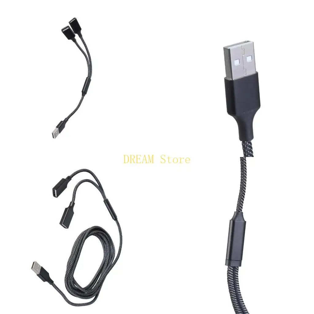 

USB Male to Double Female Extension Adapter for Expanding Device Capabilities best sale