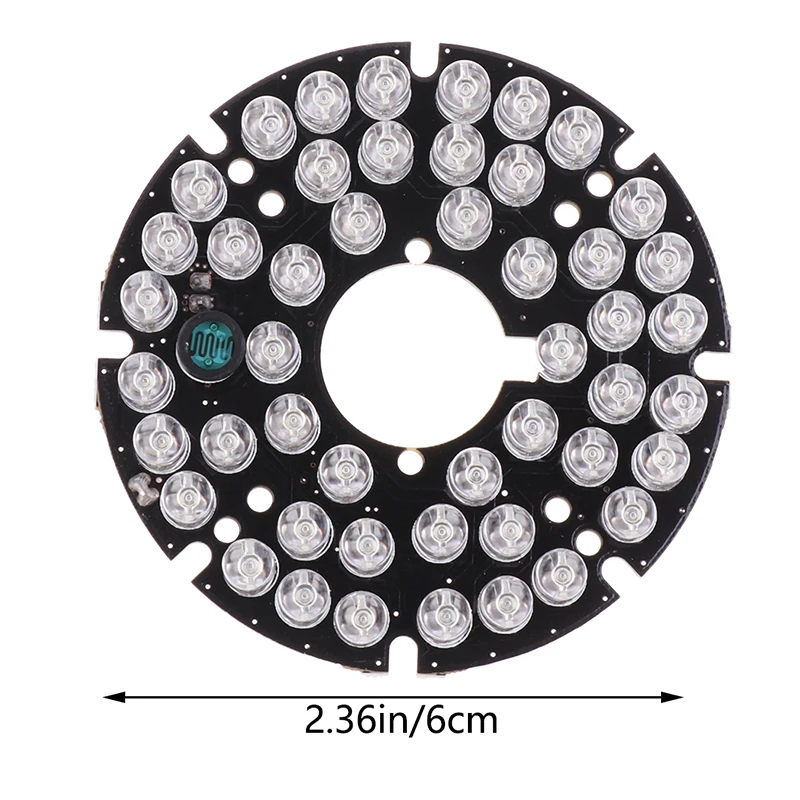 48pcs-LED 850NM Illuminator IR Infrared Board Night Vision Light Lamp For 50 CCTV Surveillance Camera Housing Diameter 60MM