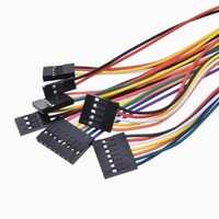 10pcs 20cm Single Head Dupont Line Dupont Connector Plug With Cable Jumper Wire 2.54mm PITCH 2/3/4/5/6/7/8/9/10P