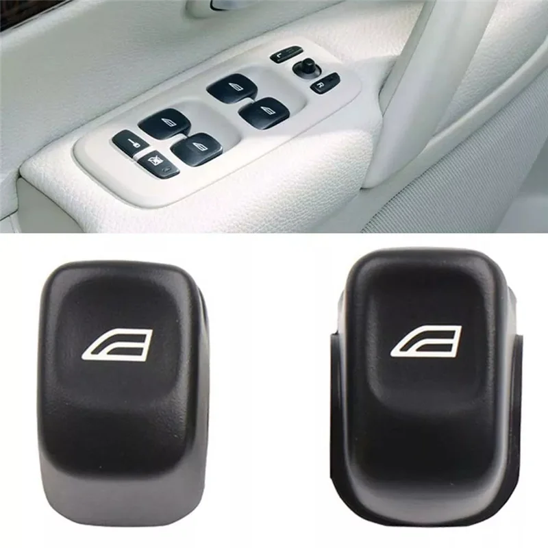 

Excellent-2Pcs Front+Rear Door Window Glass Lifter Control Switch Button Cover 31295247 31295164 For Volvo V70 XC70 XC90 S80 S60