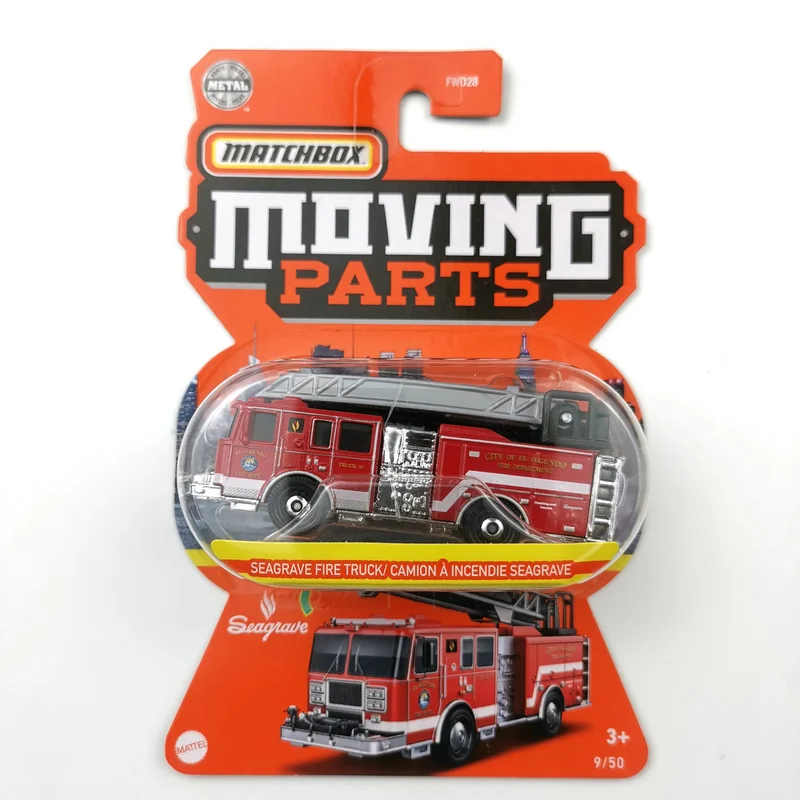 2022 Matchbox 1/64  Moving Parts SEAGRAVE FIRE TRUCK CAMION A INCENDIE SEAGRAVE Die-cast Collection Model gift