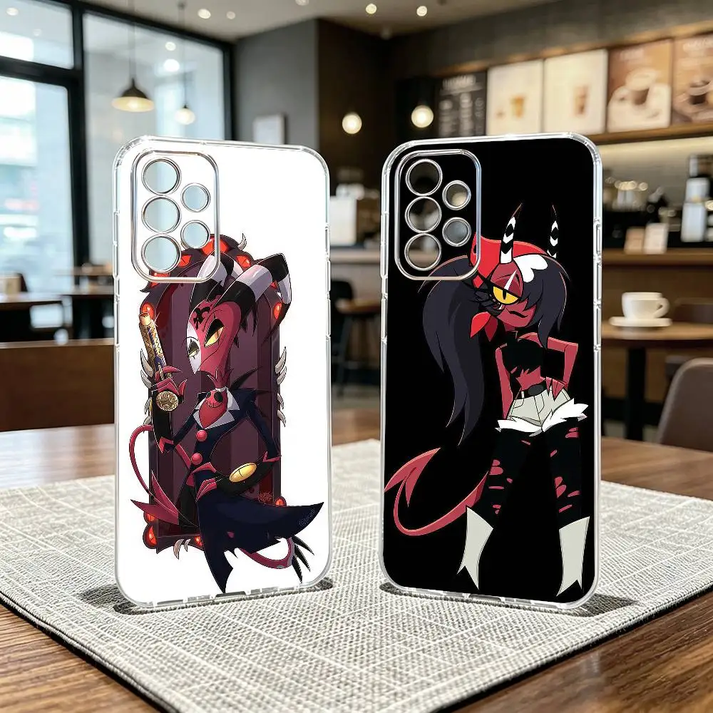 H-Helluva Boss-S Phone Case Transparent Silicone Soft For Samsung S25,S24,S21,S22,S23,S30,Ultra,S20,Plus,Fe