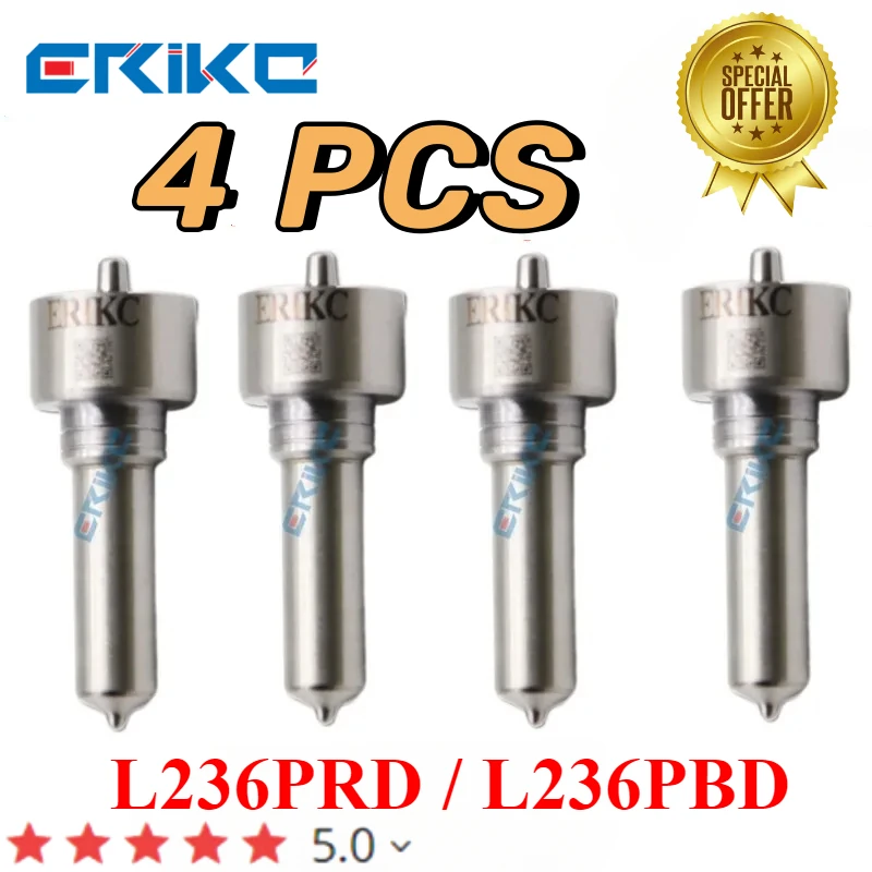 4 PCS NEW L236PRD Diesel Injector Nozzle L236PBD Fuel Sprayer For Delphi Mercedes E200 C200 EJBR04201D A6460700987