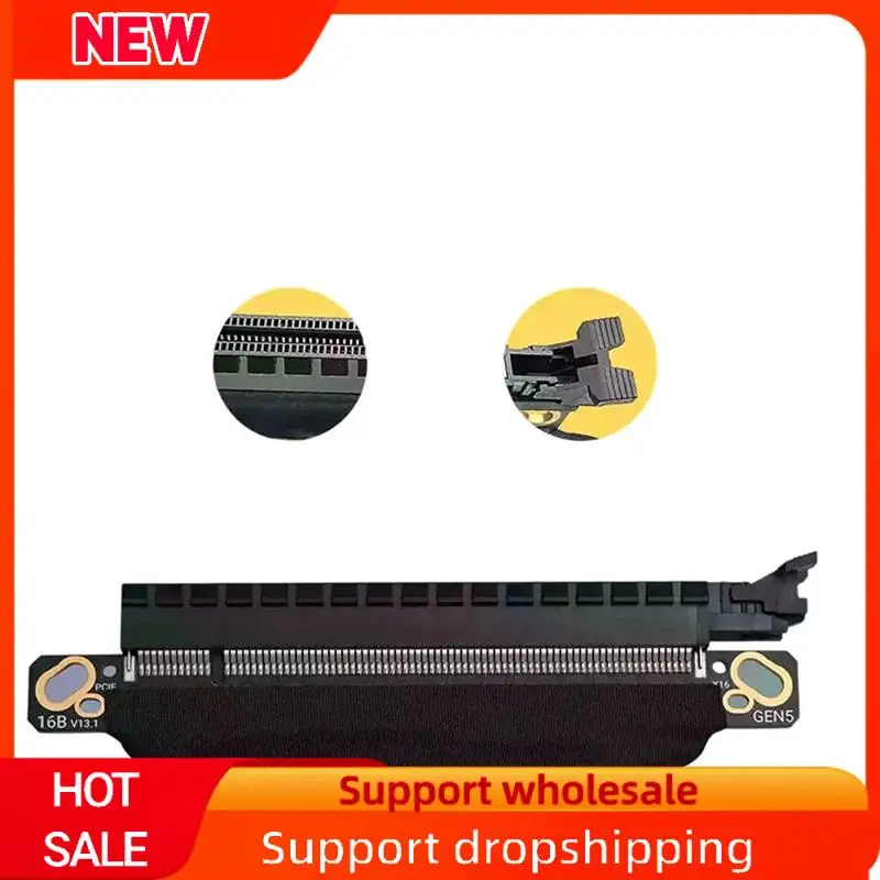 

Superb PCIE 5.0 X16 Cable Gen5 Server Silver-Plated Lossless Soft Cable GPU Adapter Cable For RTX 5090 Graphics Card 30CM