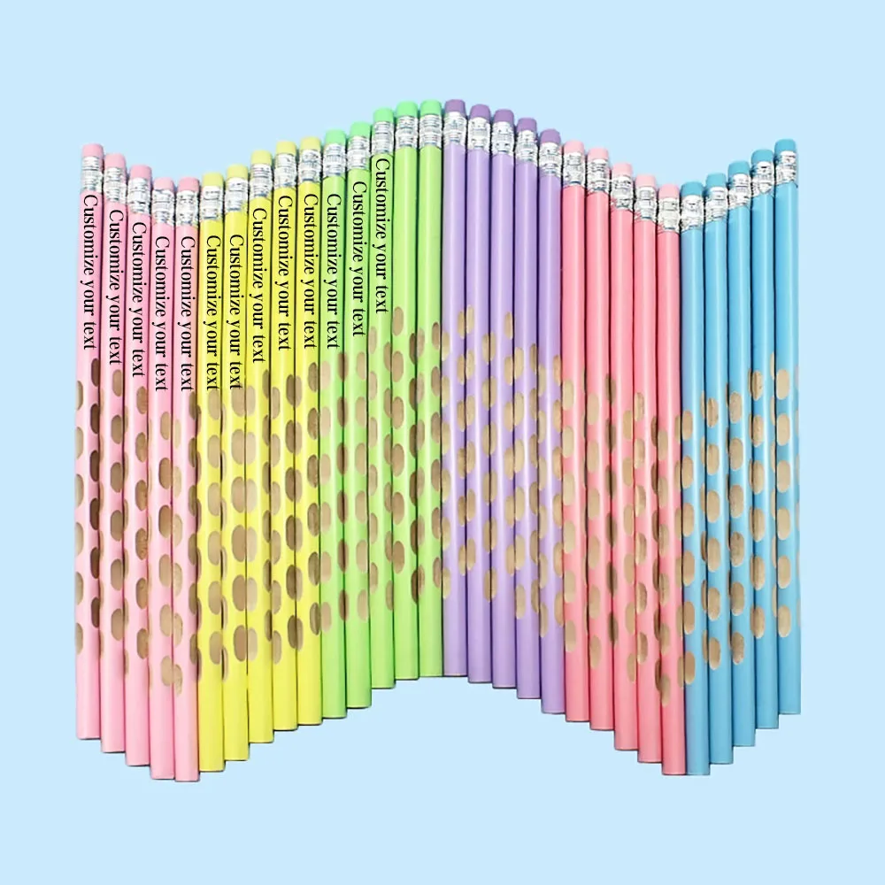 70 Customizable Mechanical Pencils with Text or Logo, Triangular Colored Barrel, Simple and Fresh Color Scheme, Suitable for Daily Writing and Note-Taking, Ideal for Back-To-School Use, Multiple Color Options, Holiday Gifts/Birthday Gifts/Valentine's Day/Halloween/Christmas/Easter/Thanksgiving