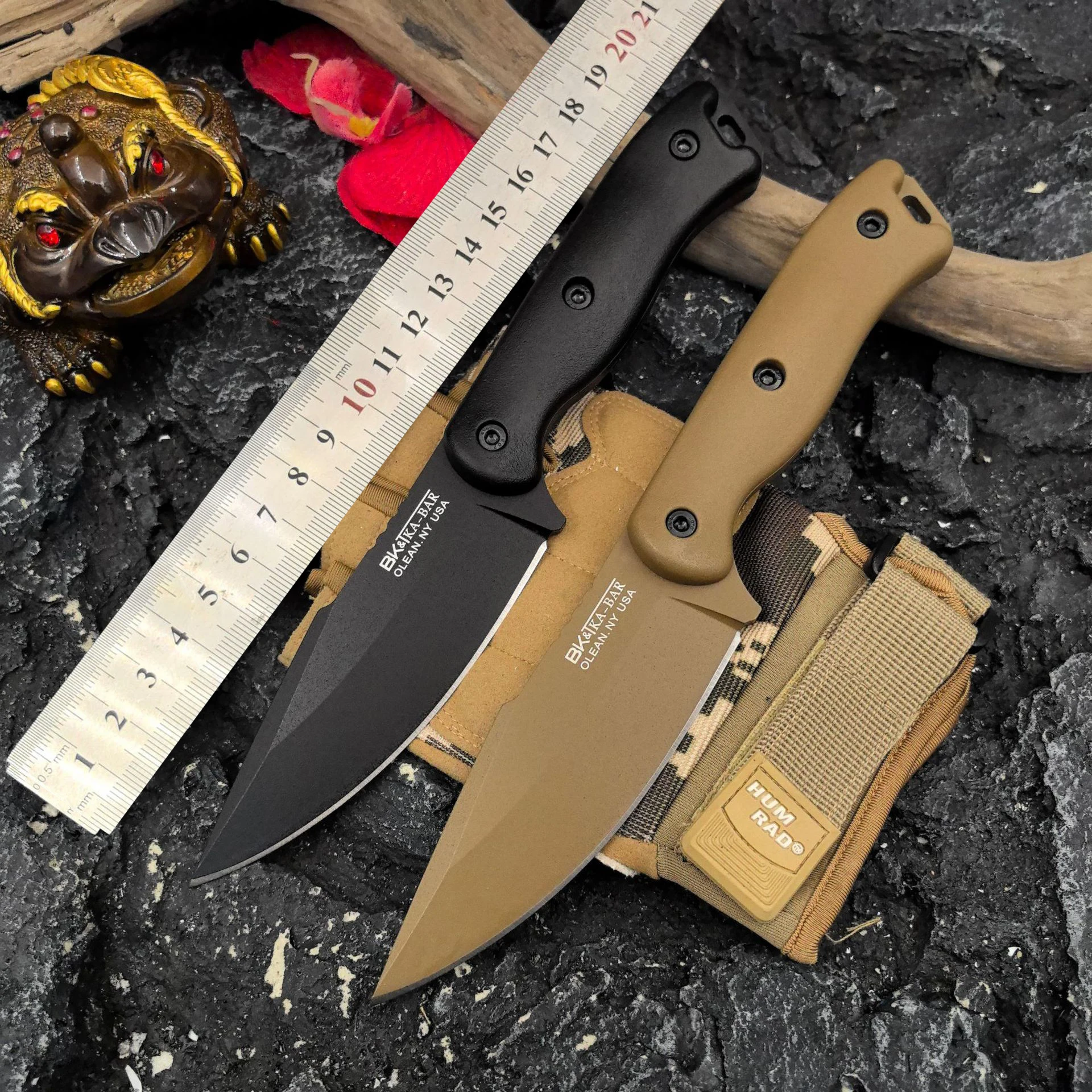 BK-18 Fixed Blade Knife Nylon Fiberglass Handle Wilderness Hunting Survival BK18 Knife Outdoor Camping Tools