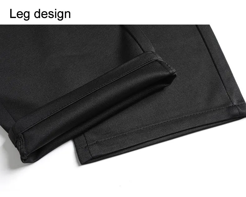 Herren Slim Fit Stickerei Anzughose Elastische Stretch Gerade Lässige Hose Männliche Business Formelle Lange Hose – Detail 19