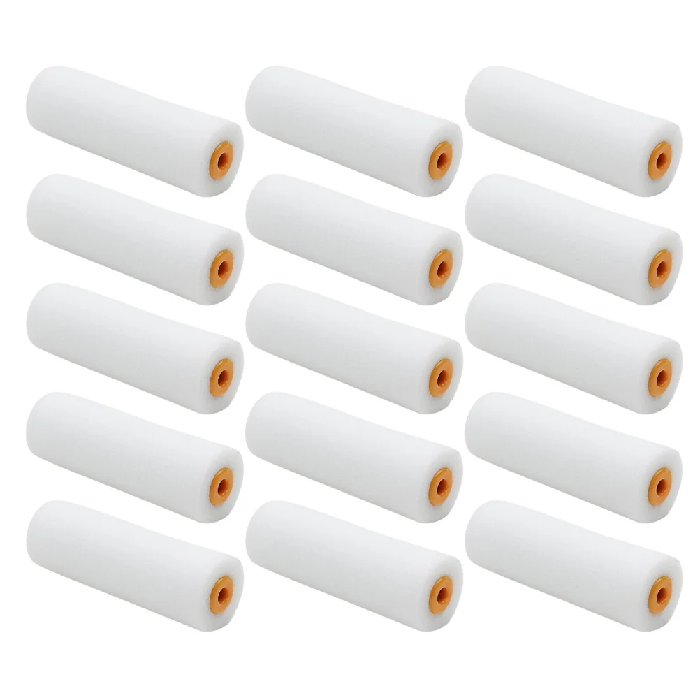 

20Pcs Mini Paint Rollers Sponge Texture for Uniform Application Walls Ceilings Cabinets Small Roller Replacement