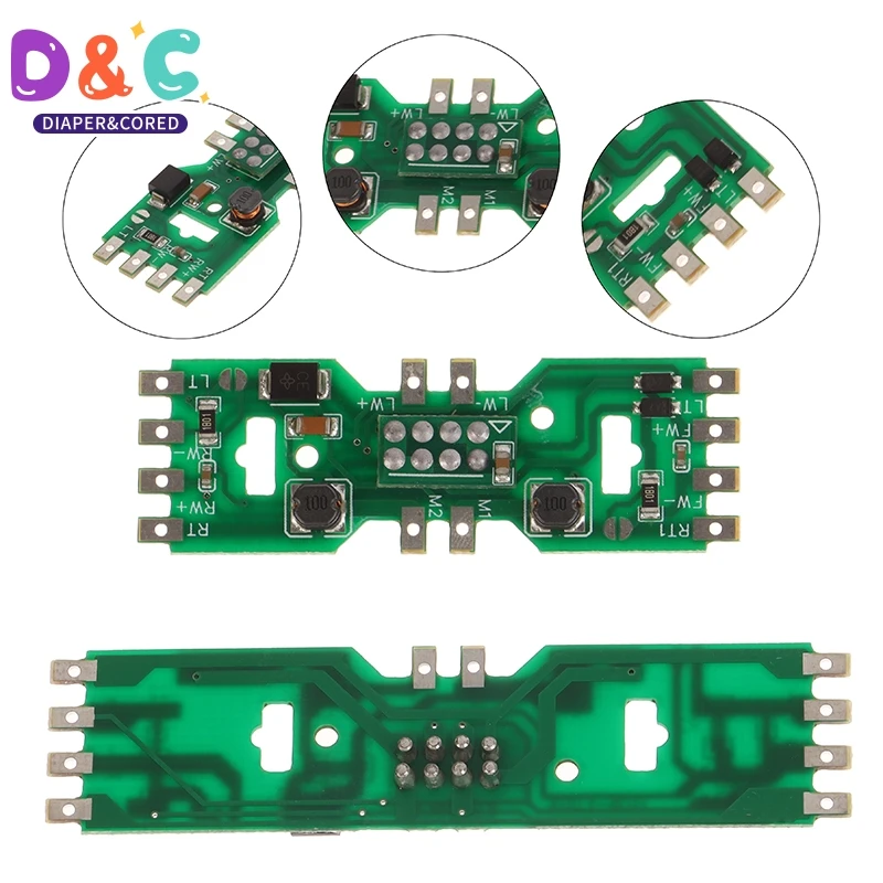 แผงวงจรโมเดลรถไฟขนาดใหญ่1/87ชิ้นส่วนบอร์ด PCB ดัดแปลงเพื่อวัตถุประสงค์ทั่วไป