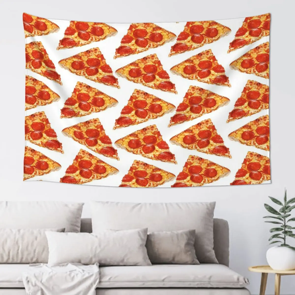 Pizza Slice Pattern Tapestry Hippie Wall Hanging Aesthetic Home Decoration Tapestries for Living Room Bedroom Dorm Room