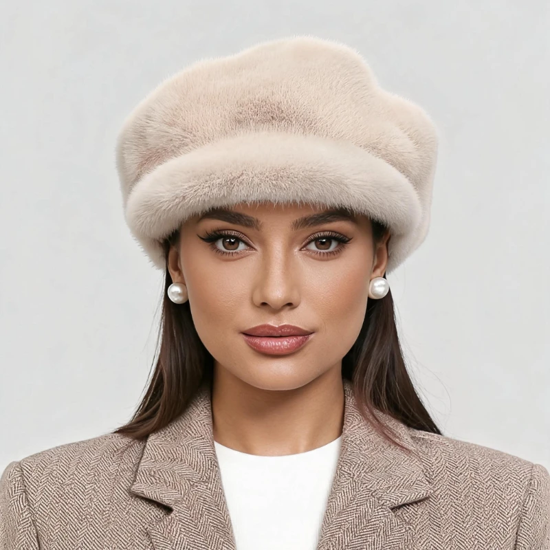 Warm winter berets, new cloud hats, Korean-style octagonal hats, pumpkin beret casual hats