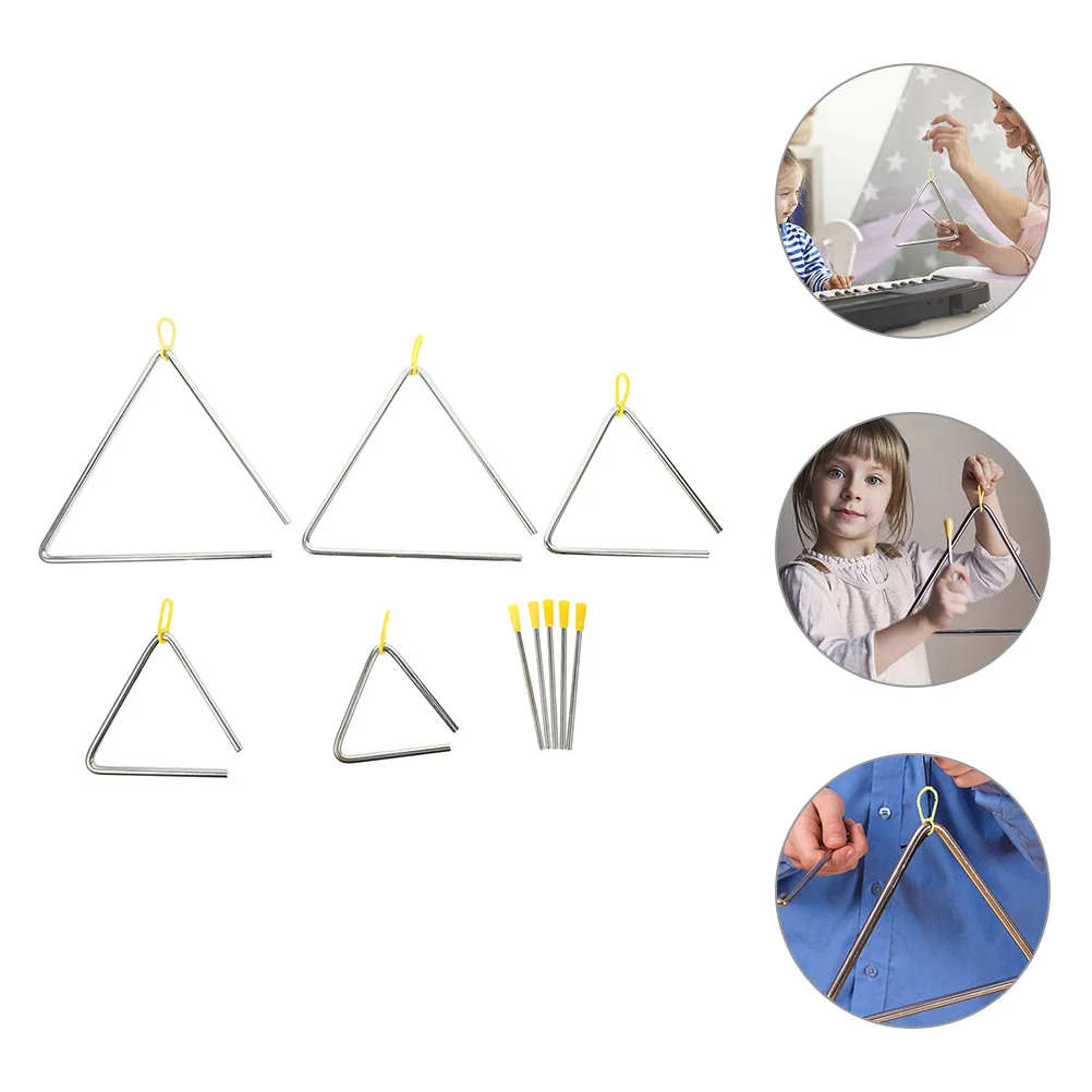 

Triangle Percussion Instrument for Beginner Triangles Kids Bell Children