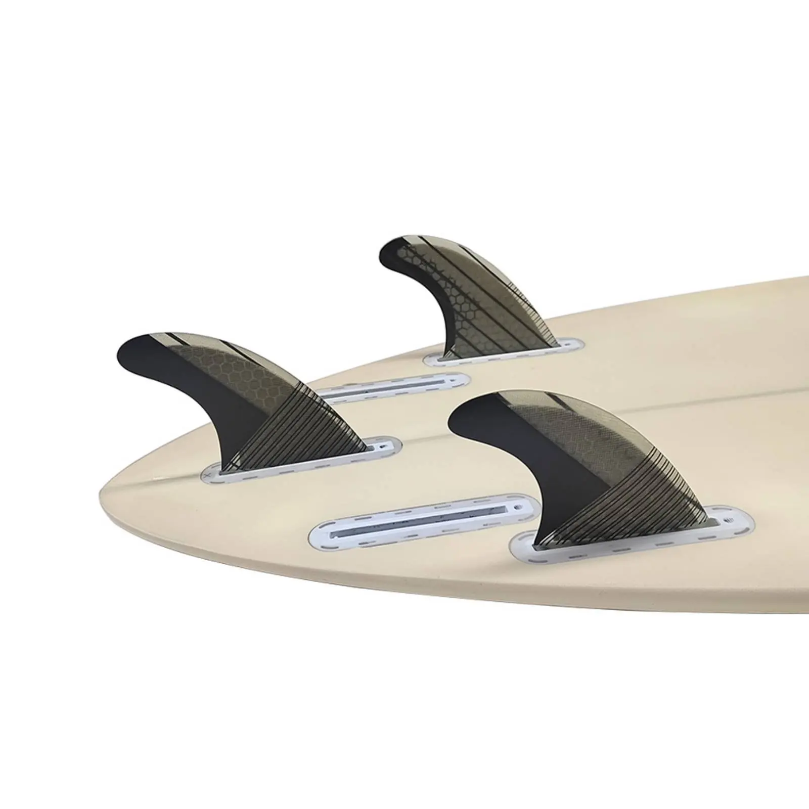 

3 Pieces Single Tab Wave-Riding Fins Peak Control Carbon Fiber Wave-Riding Fins Thruster Fin Set Speed Generating Water Sport